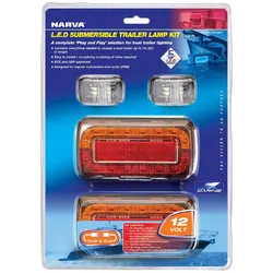 Narva Model 37 12V Led Plug And Play Trailer Lamp Kit (Submersible) For Boat Trailers