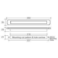 Narva 9-33V Model 39 Led Rear Direction Indicator Lamp Stainless Steel Cover
