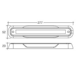 Narva 9-33V Model 39 Led Reverse Lamp Black Surface Mount