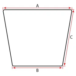 Transom Pad 12.7mm White