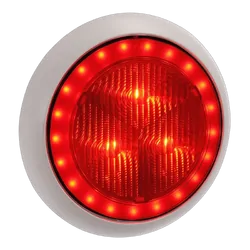Narva 9-33 Volt Model 43 Led Rear Stop Lamp (Red) With Red Led Tail Ring