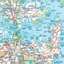 Sydney & Region Map - 700x1000 - Laminated