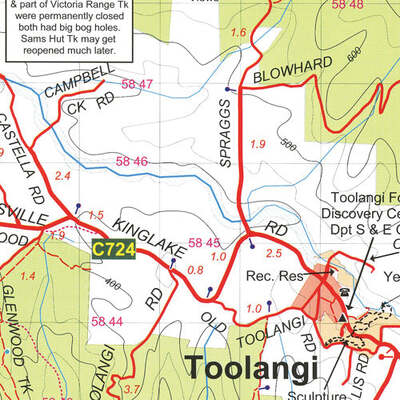 Toolangi - Macedon Map