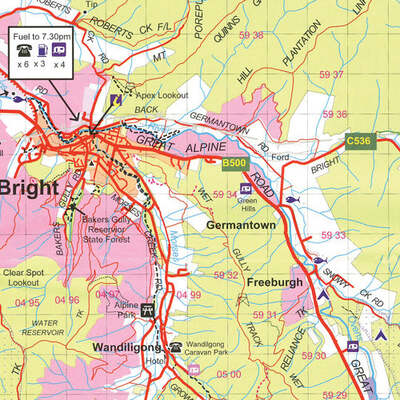 Bright - Mansfield Map