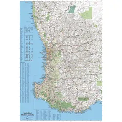 South West WA Supermap - 1000x1430 - Laminated