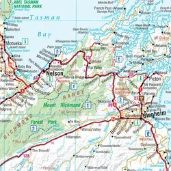 South Island New Zealand Map - 700x1000 - Laminated