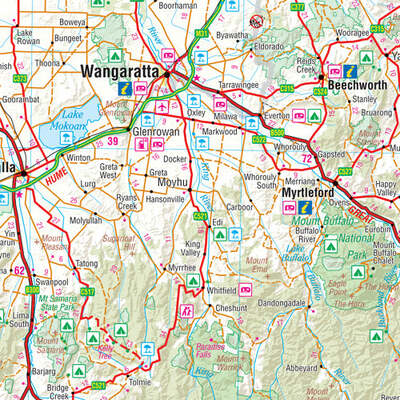 Victoria State Supermap - 1430x1000 - Laminated
