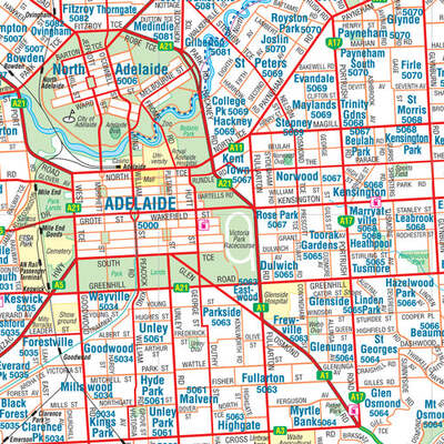 Adelaide & Region Map - 700x1000 - Unlaminated