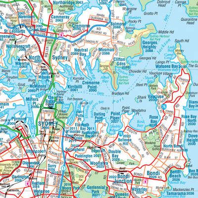 Sydney & Region Map - 700x1000 - Unlaminated
