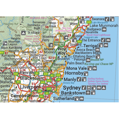 New South Wales State Supermap - 1430x1000 - Laminated