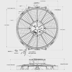 Maradyne Universal Fan 12" 12V 225Watt