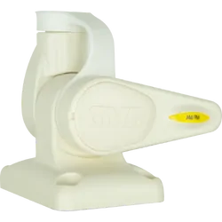 GME Single Swivel Rectangular Antenna Base - Suit Aw36XX Antenna Whips - White