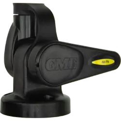 Single Swivel Round Antenna Base - Suit Aw36Xx Whips - Black