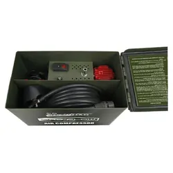 DR AIR PRO FLOW 75L/MIN HEAVY DUTY AIR COMPRESSOR IN AMMO BOX AC575
