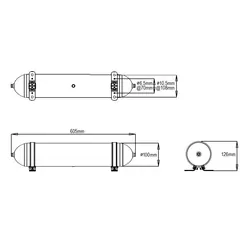 Aluminium Air Tank Assembly - 1 Gallon/4 Litre