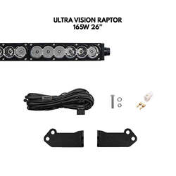 Behind Grille 26" Light Bar Kit - To Suit Next-Gen Ranger with Overhead Switches