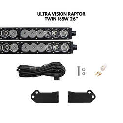Behind Grille Twin 26" Light Bar Kit - To Suit Next-Gen Ranger with Overhead Switches