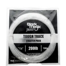 Black Magic Tough Trace Leader Charter Pack 150LB -100M