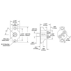Blue Sea Systems Medium Duty Push Button Reset Only Circuit Breaker 15A