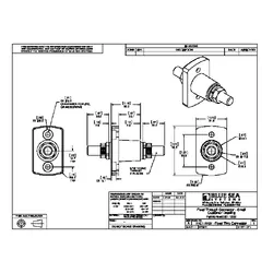 Blue Sea Systems Terminal Feed Through 5/16-18 Stud Blk