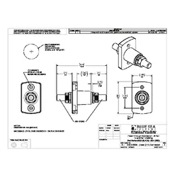 Blue Sea Systems Terminal Feed Through 3/8-16 Stud Blk