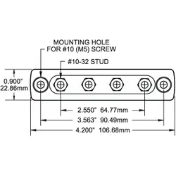 Blue Sea Systems Busbar 100A 4 Terminal