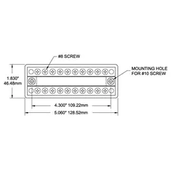 Blue Sea Systems Dualbus 100A Busbar - 10 Circuit