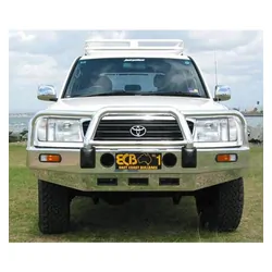 ECB Big Tube Bar to Suit Toyota Landcruiser 100 Series Live Coil 04/98 to 10/07 Polished