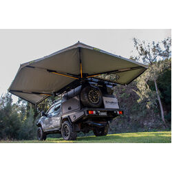 Bushwakka Darkness Awning w/ D-Zip RHS - Grey Canvas Standard Lights