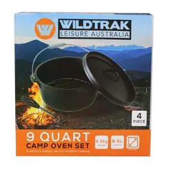 Wildtrak Camp Oven 9Qt Set 4Pc