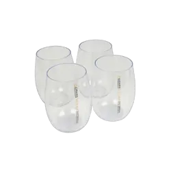 Wildtrak Tritan Stemless Wine Glass 444Ml 4 Pack