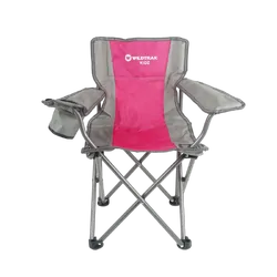 Wildtrak Kidz Camp Chair Pink 100Kg Wr 67X60X38Cm