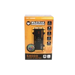 Wildtrak Jumpstarter S4000A 28Ah H/Duty Case W/Charge 500L Torch