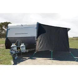 Supex Caravan End Wall Screen Black