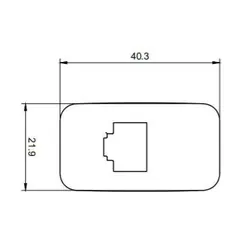 Lightforce RJ45 pass through suits Toyota