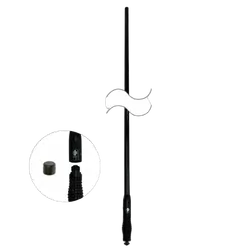 RFI UHF CB 5dBi Collinear Antenna (477 MHz); 5m FME(F) UHF(A) - Black