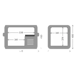 Dometic CFX3 55IM Fridge/Freezer with Ice Maker 53L
