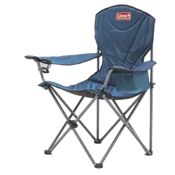 Coleman Chair Quad King Size Cooler Arm Blue (Wide)