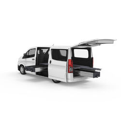 4WD Interiors Fixed Floor Side Drawers & Single Roller Floor Rear Drawers suits Toyota Hiace Van 05/2019-Current