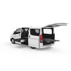 4WD Interiors Fixed Floor Side Drawers & Dual Roller Floor Rear Drawers suits Toyota Hiace Van 05/2019-Current