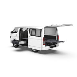 4WD Interiors Fixed Floor Side Drawers & Dual Roller Floor Rear Drawers suits Toyota Hiace Van 01/2005-04/2019
