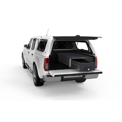 4WD Interiors Fixed Floor Drawer Nissan Navara D40 Stx Dual Cab 11/2005-03/2015