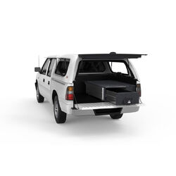 4WD Interiors Fixed Floor Drawer Holden Rodeo Dual Cab 01/1988-11/2002