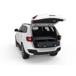 4WD Interiors Fixed Floor Drawers Ford Everest Wagon 01/2016-09/2022