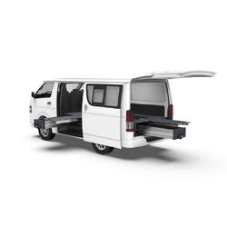 4WD Interiors Single Roller Floor Side Drawers & Single Roller Floor Rear Drawers suits Toyota Hiace Van 01/2005-04/2019