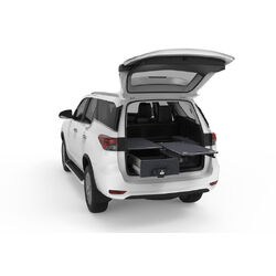 4WD Interiors Single Roller Floor Drawers suits Toyota Fortuner Wagon 01/2015-Current