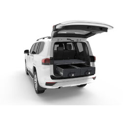 4WD Interiors Single Roller Floor Drawers suits Toyota Landcruiser 300 Series 5 Seat Wagon 07/2021-Current