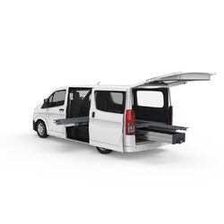 4WD Interiors Dual Roller Floor Side Drawers & Single Roller Floor Rear Drawers suits Toyota Hiace Van 05/2019-Current