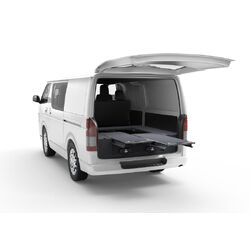 4WD Interiors Dual Roller Floor Drawers suits Toyota Hiace Van 01/2005-04/2019