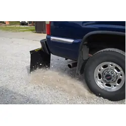 Clearview Rock Tamers 2.5" Hub Mudflap System Matte Black/Stainless Steel Trim Plates(Includes 1 x 850mm Mesh Insert)